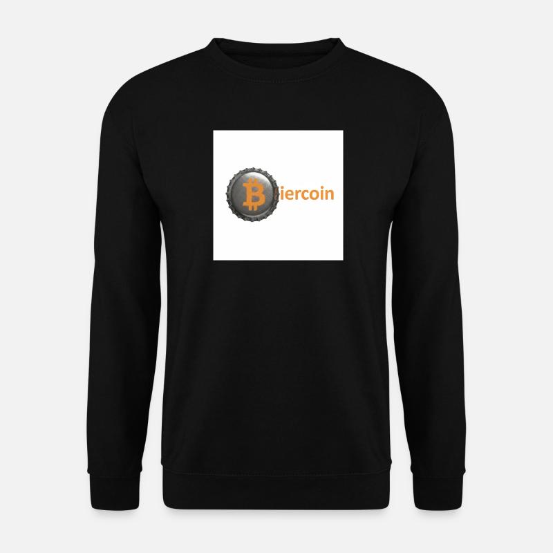 BierCoin Bitcoin Logo - Unisex Pullover - Schwarz