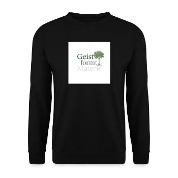 Spirit Shapes Matter Tree - Unisex Sweatshirt - black - Front - Alina (178cm) & Michal (187cm)