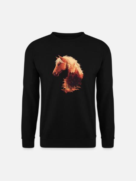 Horse Autumn - Unisex Sweatshirt - black