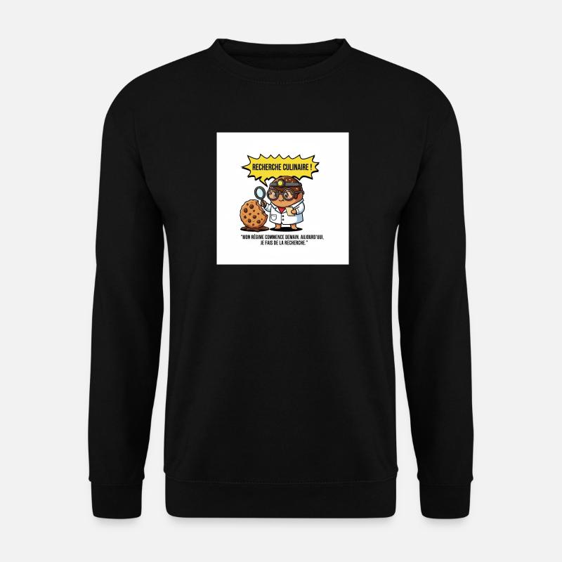 Kulinarische Gourmet-Forschung - Unisex Pullover - Schwarz