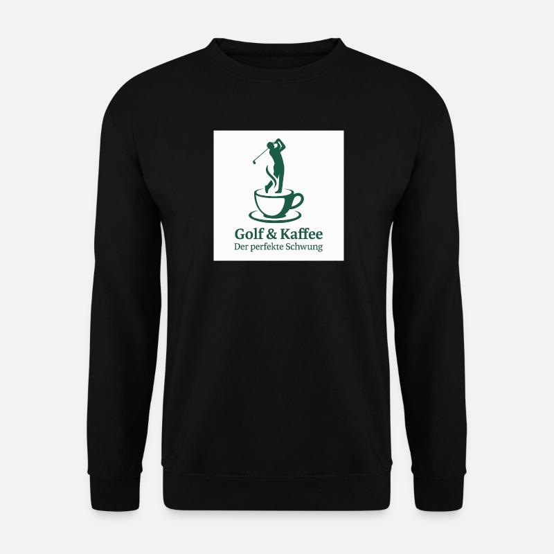 Golf & Coffee – The Perfect Swing - Unisex Sweatshirt - black