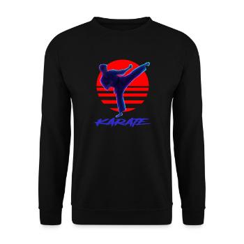 Karaté - Sweat-shirt Unisexe - noir - Devant - Alina (178cm) & Michal (187cm)