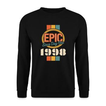 Légendaire depuis 1998 - Sweat-shirt Unisexe - noir - Devant - Alina (178cm) & Michal (187cm)