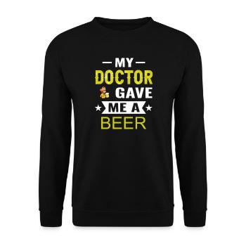 Doktor Bier - Unisex Pullover - Schwarz - Vorne - Alina (178cm) & Michal (187cm)