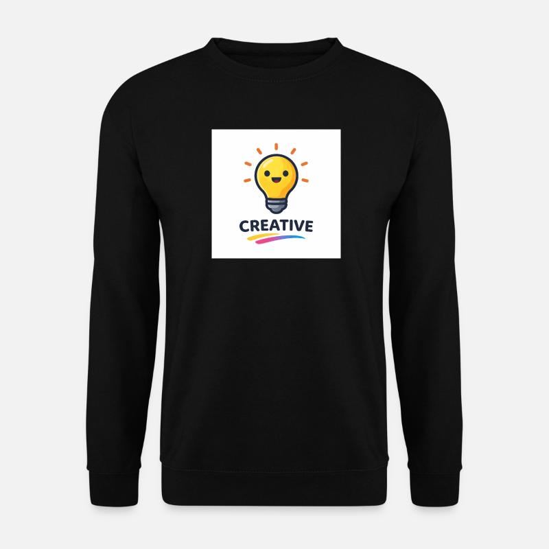 Creative flash of light design - Unisex Sweatshirt - black