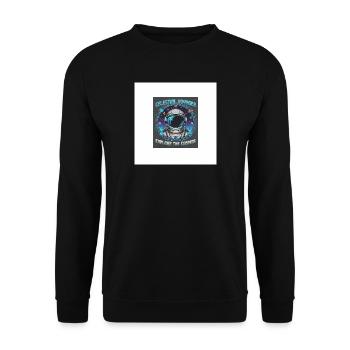 Voyageur Céleste explore le cosmos - Sweat-shirt Unisexe - noir - Devant - Alina (178cm) & Michal (187cm)