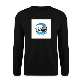 PolarJustice Karikatur - Unisex Pullover - Schwarz - Vorne - Alina (178cm) & Michal (187cm)