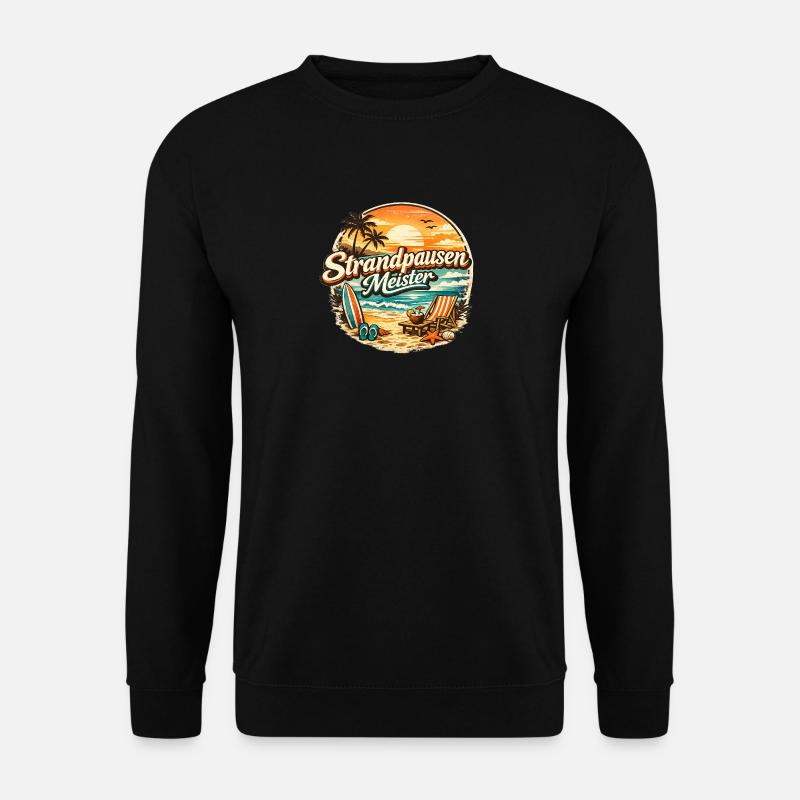 Beach Breaks Master Retro - Unisex Sweatshirt - black