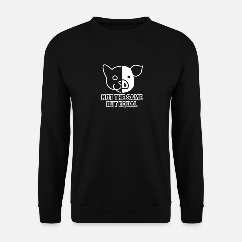 Katze Schwein - Unisex Pullover - Schwarz