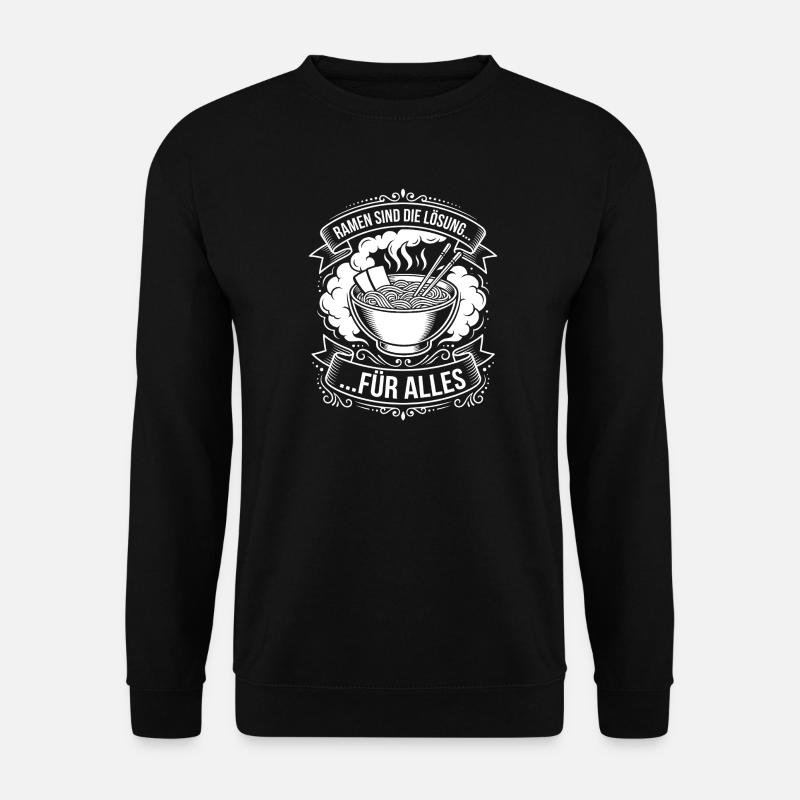 Le ramen est la solution - Sweat-shirt Unisexe - noir