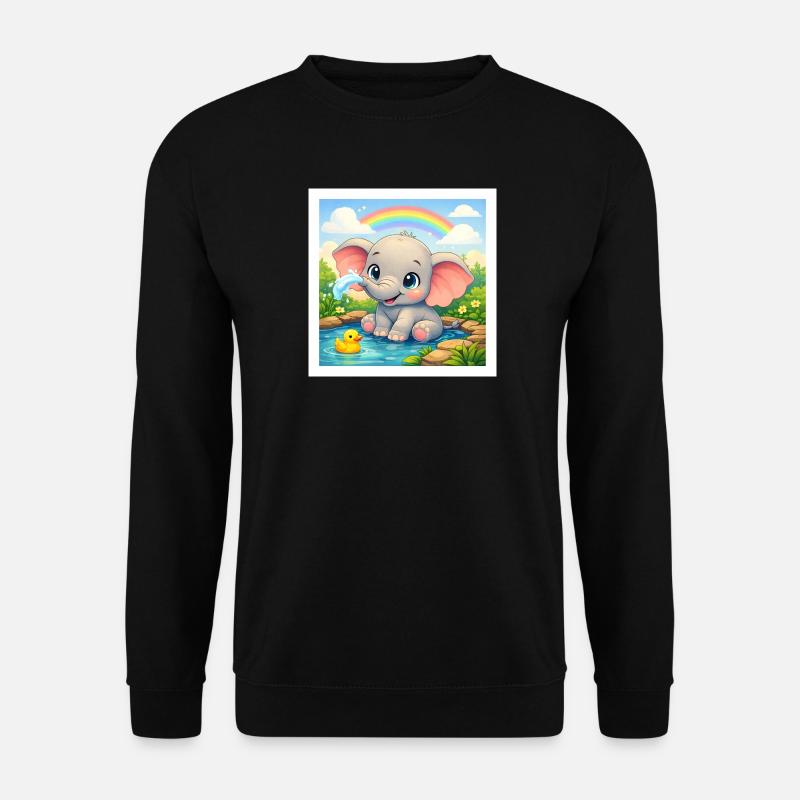 Elli the Elephant - Unisex Sweatshirt - black