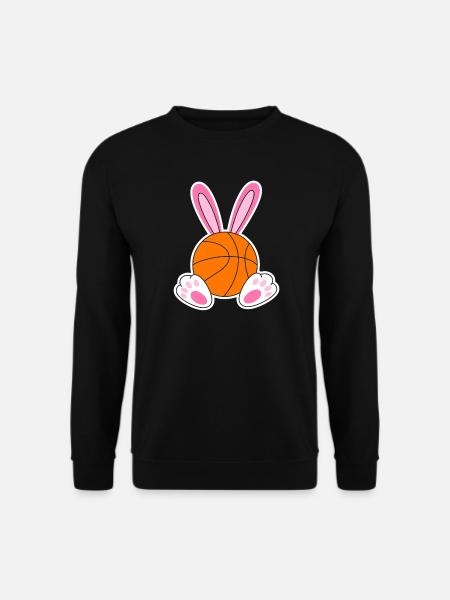 Easter Basketball Bunny Design - Unisex Sweatshirt - black