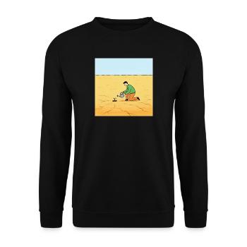 Graine d’espoir en désert - Sweat-shirt Unisexe - noir - Devant - Alina (178cm) & Michal (187cm)