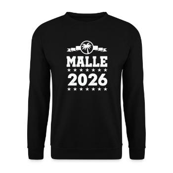 Palmiers de Majorque 2026 - Sweat-shirt Unisexe - noir - Devant - Alina (178cm) & Michal (187cm)