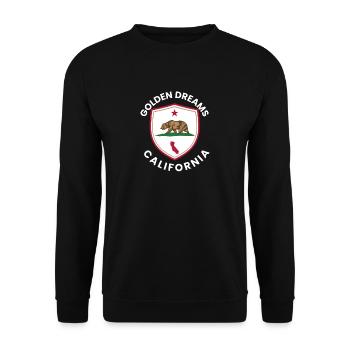 Golden Dreams California Crest - Unisex Sweatshirt - black - Front - Alina (178cm) & Michal (187cm)