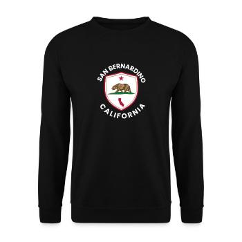 Bear Shield, Kalifornien, San Bernardino - Unisex Pullover - Schwarz - Vorne - Alina (178cm) & Michal (187cm)