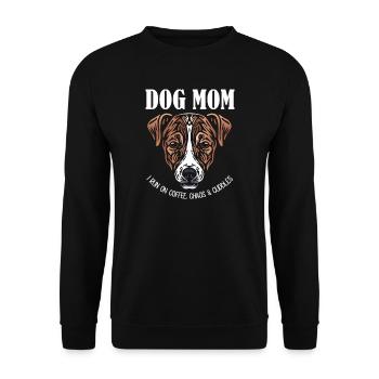Jack Russell Dog Mom - Câlins au café chaos - Sweat-shirt Unisexe - noir - Devant - Alina (178cm) & Michal (187cm)