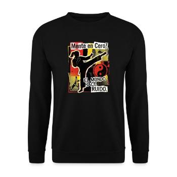 Artes Marciales Mujeres - Unisex Pullover - Schwarz - Vorne - Alina (178cm) & Michal (187cm)