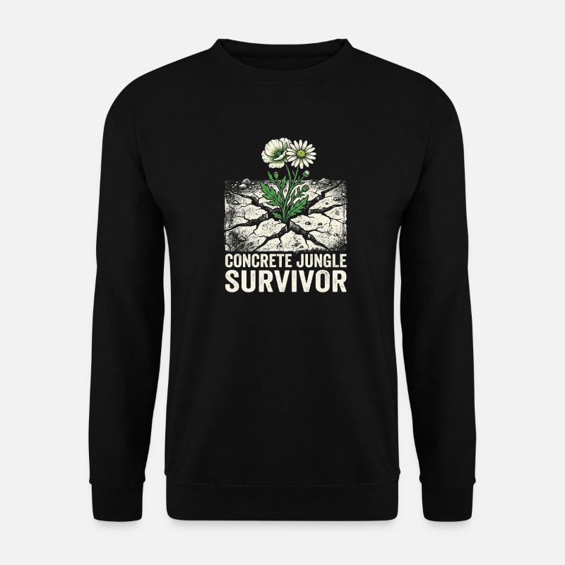 Concrete Jungle Survivor - Unisex Pullover - Schwarz