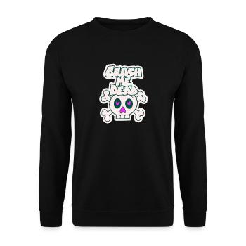 Crush me dead - Unisex Sweatshirt - black - Front - Alina (178cm) & Michal (187cm)