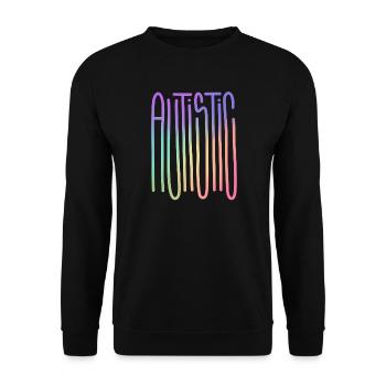 Autistic Spectrum Flow - Unisex Sweatshirt - black - Front - Alina (178cm) & Michal (187cm)