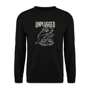 Close to nature - Unisex Sweatshirt - black - Front - Alina (178cm) & Michal (187cm)