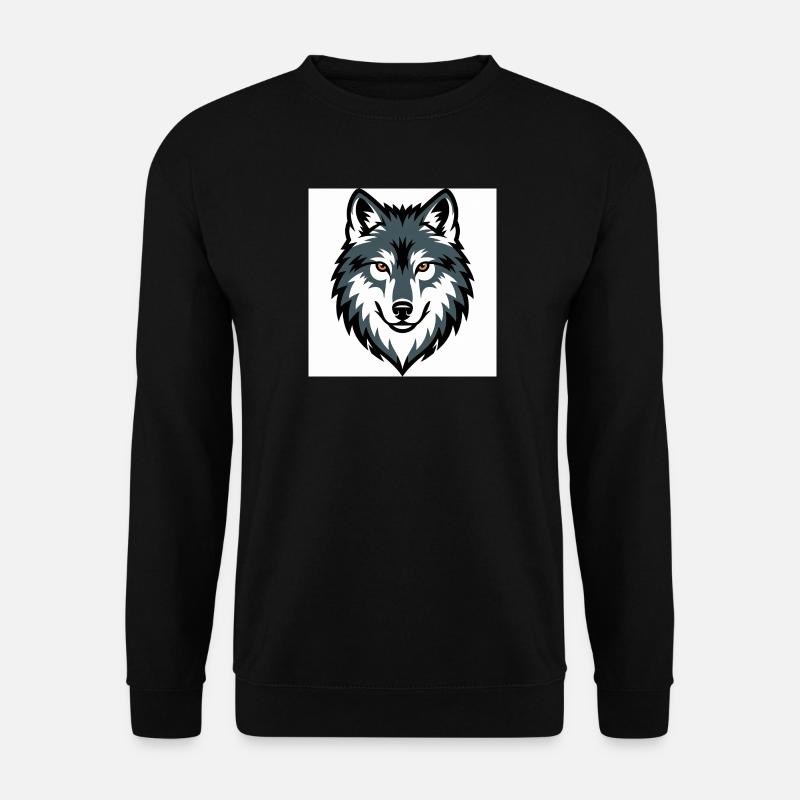 Wolf Graphic Emblem - Unisex Sweatshirt - black