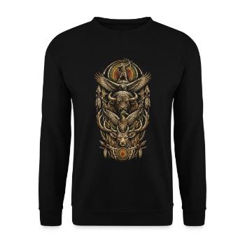 Archery Archer - Unisex Sweatshirt - black - Front - Alina (178cm) & Michal (187cm)