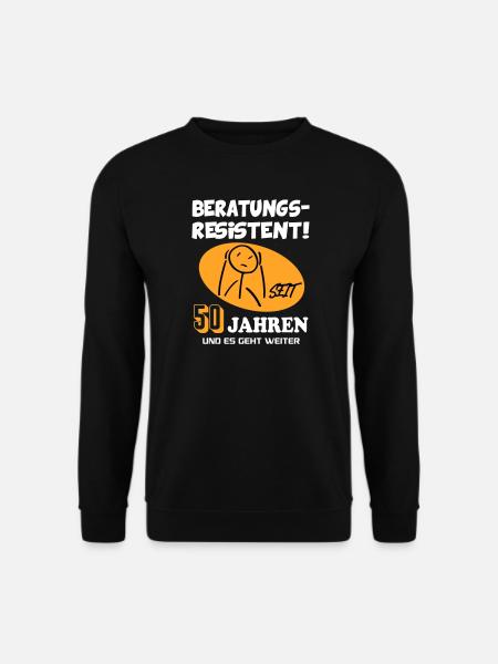 Comic Geburtstag 50 Jahre Happy Birthday - Unisex Pullover - Schwarz
