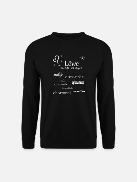 Löwe_Sternzeichen - Unisex Pullover - Schwarz
