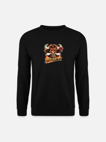 Feuriger Stier Bullseye - Unisex Pullover - Schwarz
