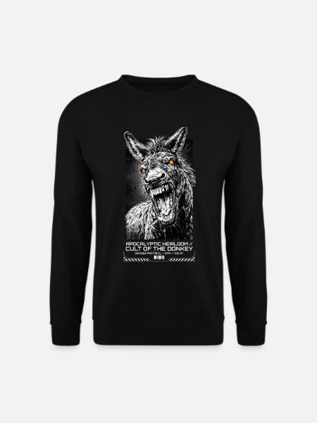Apokalyptischer Esel Kult - Unisex Pullover - Schwarz