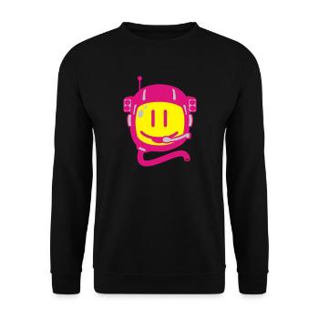 astronaut - Sweat-shirt Unisexe - noir - Devant - Alina (178cm) & Michal (187cm)