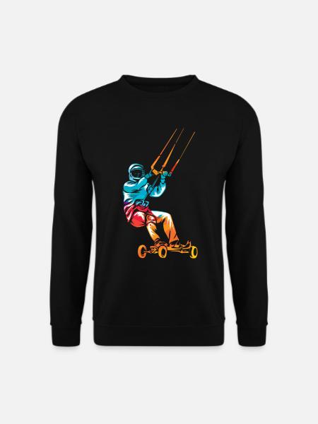 Kite landboarding - Unisex Pullover - Schwarz