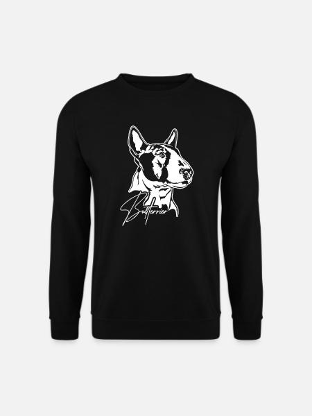 BULLTERRIER Hunde Portrait Hund Wilsigns - Unisex Pullover - Schwarz