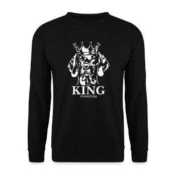 Magyar Vizsla Roi de tout Chiens Wilsigns - Sweat-shirt Unisexe - noir - Devant - Alina (178cm) & Michal (187cm)