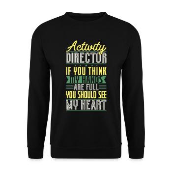 Activity Director Appreciation - Unisex Pullover - Schwarz - Vorne - Alina (178cm) & Michal (187cm)
