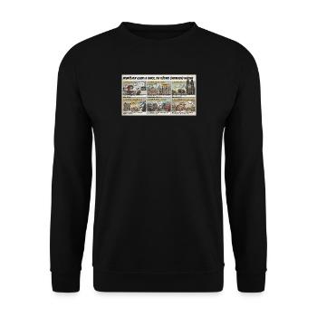 Cologne Guide: 6 Things Cologne People Don't Like - Unisex Sweatshirt - black - Front - Alina (178cm) & Michal (187cm)