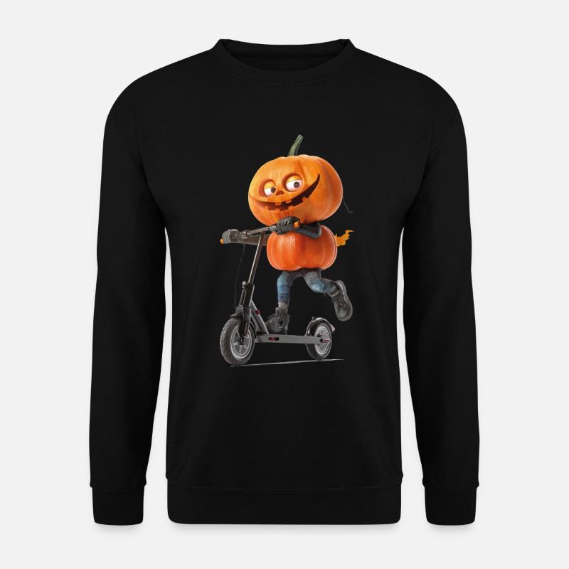 Pumpkin Scooter - Unisex Sweatshirt - black