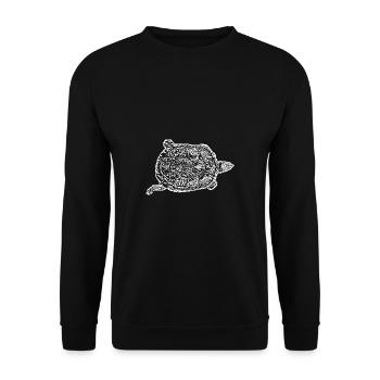 Schildkröten Schildkröten - Unisex Pullover - Schwarz - Vorne - Alina (178cm) & Michal (187cm)