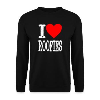 Electro Festival - I love Roofies - Unisex Sweatshirt - black - Front - Alina (178cm) & Michal (187cm)