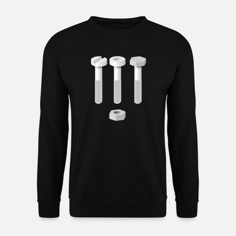 Schrauben - Unisex Pullover - Schwarz