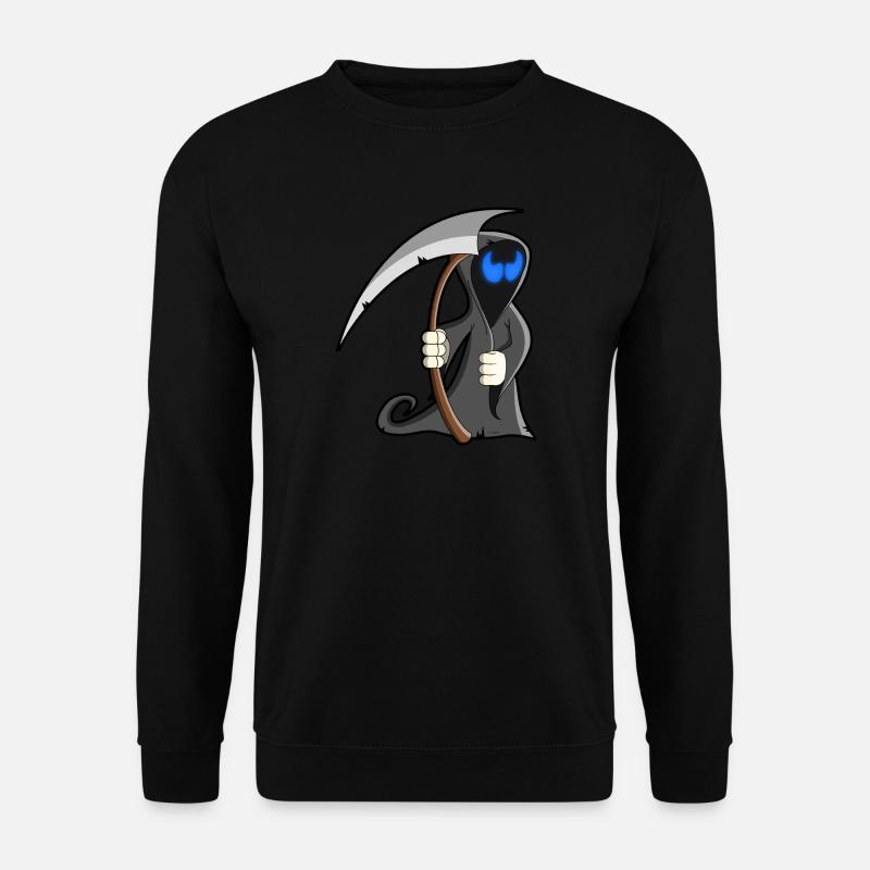 Cartoon Death - Unisex Pullover - Schwarz