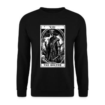 tarot doctor - Unisex Sweatshirt - black - Front - Alina (178cm) & Michal (187cm)