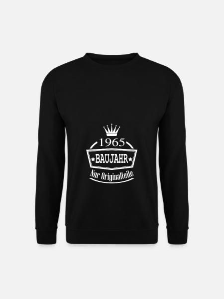 Baujahr 1965 Originalteile Jahrgang Geburtstag - Unisex Pullover - Schwarz