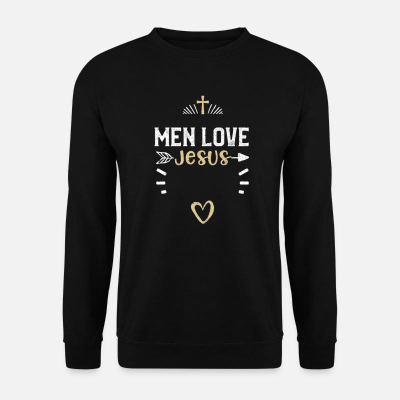 Men Love Jesus - Jesus - Unisex Sweatshirt - black