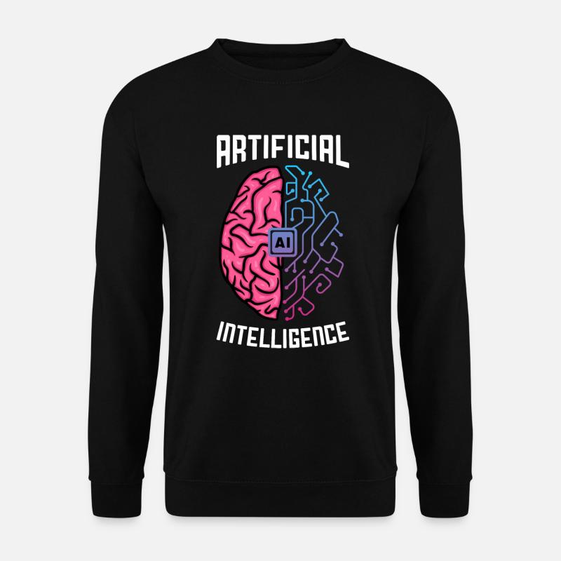 Artificial intelligence, Künstliche Intelligenz KI - Unisex Pullover - Schwarz