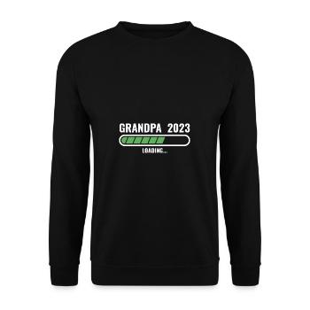 Promu grand-père 2023 Großvater Opa - Sweat-shirt Unisexe - noir - Devant - Alina (178cm) & Michal (187cm)