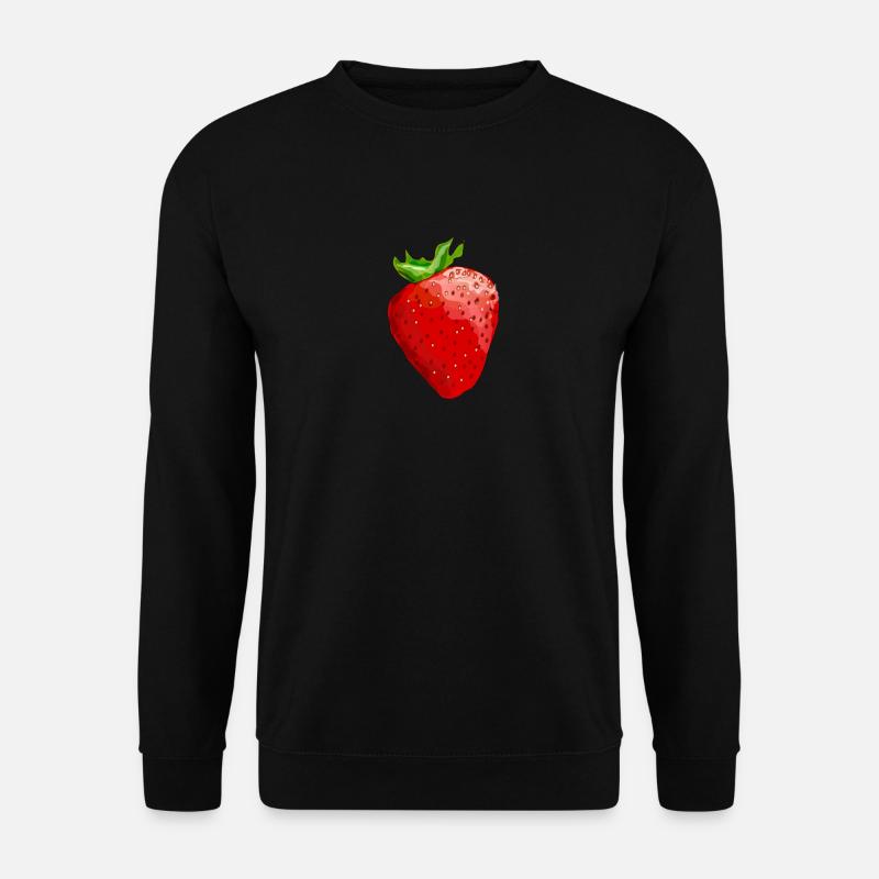 Erdbeere - Unisex Pullover - Schwarz