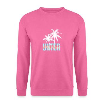 Sous les palmiers 2 - Sweat-shirt Unisexe - rose - Devant